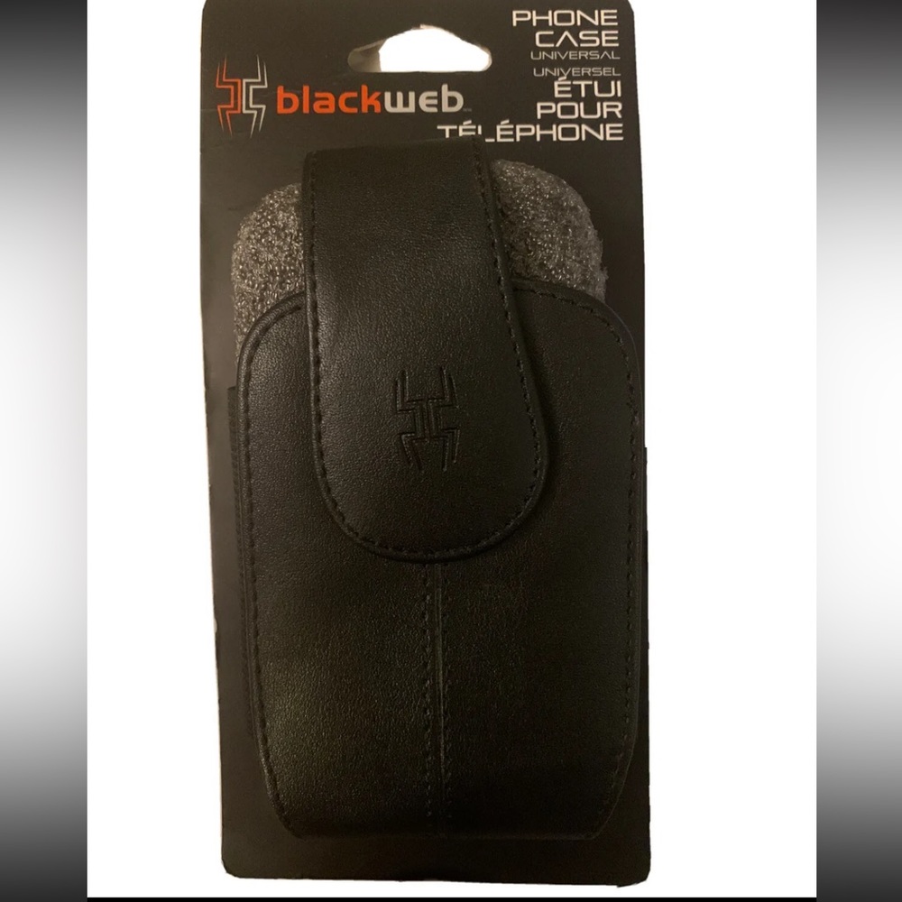 COPY - Black web universal phone case with durable belt clip